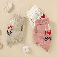 HKM-9124413 Cozy Round Neck Fleece Coat for Cats and Dogs in Pink and Beige - Acrylic Material Available in Sizes XX, S, M, L, XL