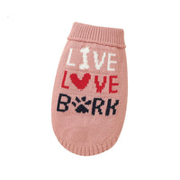 HKM-9124413 Cozy Round Neck Fleece Coat for Cats and Dogs in Pink and Beige - Acrylic Material Available in Sizes XX, S, M, L, XL