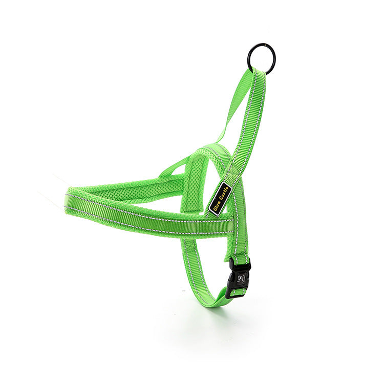 HKM-9125309 Luminous Reflective Nylon Chest Strap with Quick Sleeve for Pets in Multiple Colors