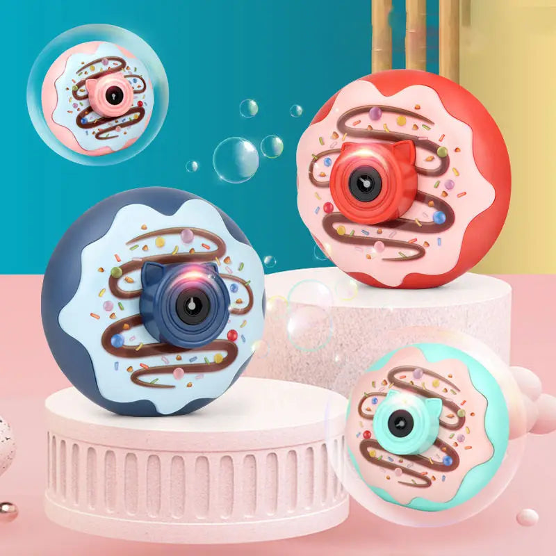 HKM-912531 Donut Style Automatic Bubble Blower for Outdoor Fun – Ideal Gift for Toddlers and Kids