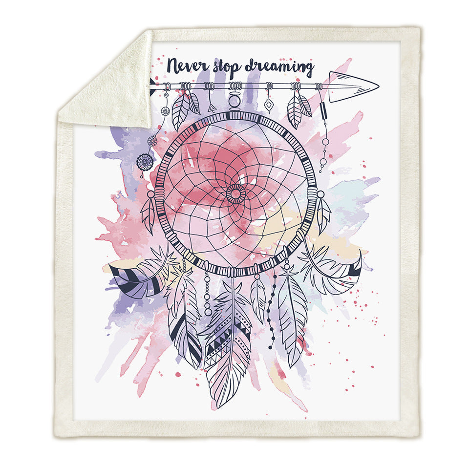 HKM-912531 Dream Catcher Superfine Coral Velvet Blanket - Available in 150x130 cm & 150x200 cm Sizes