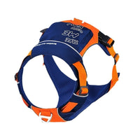 HKM-9125821 Dog Chest Strap Vest - Adjustable Nylon Harness in Orange/Blue and Yellow/Brown