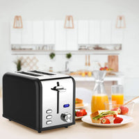 HKM-912595 Digital LED Display Stainless Steel Toaster with Countdown Timer for 2 Slices