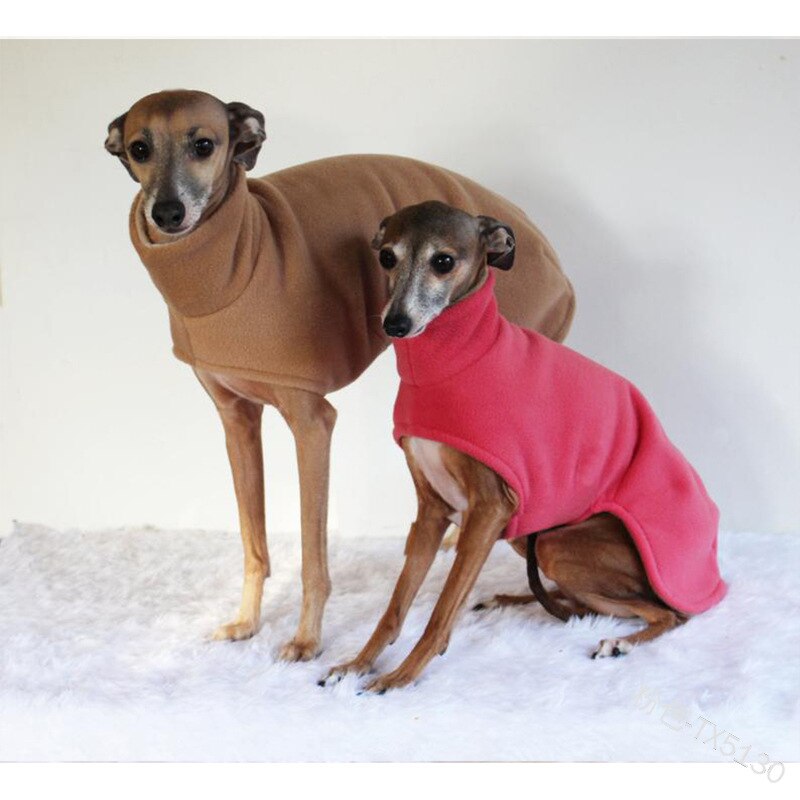 HKM-9126589 Thick Warm High Neck Velvet Fleece Dog Coat - Casual Reversible Design for Winter Outdoor Activities