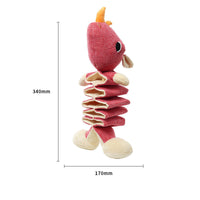 HKM-9126845 Retractable Plush Dog Molar Toys for Puppies - Koala, Puppy, Rhino, Raccoon, Hippo