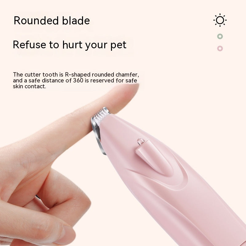 HKM-9127613 Pet Hair Clipper for Dogs and Cats - YYT-503 Rechargeable Trimmer in Cherry Blossom Pink, Mint Green, and Sky Blue