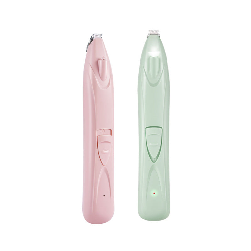 HKM-9127613 Pet Hair Clipper for Dogs and Cats - YYT-503 Rechargeable Trimmer in Cherry Blossom Pink, Mint Green, and Sky Blue