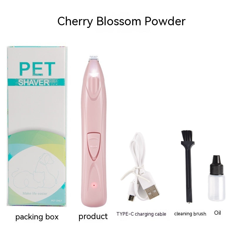 HKM-9127613 Pet Hair Clipper for Dogs and Cats - YYT-503 Rechargeable Trimmer in Cherry Blossom Pink, Mint Green, and Sky Blue