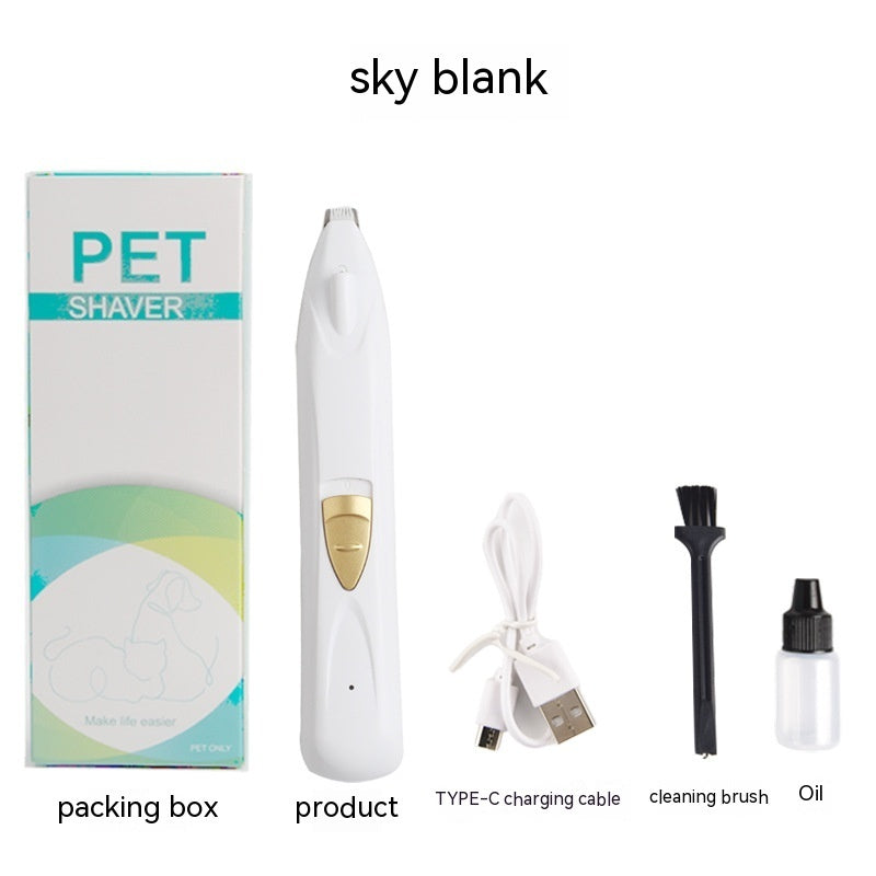 HKM-9127613 Pet Hair Clipper for Dogs and Cats - YYT-503 Rechargeable Trimmer in Cherry Blossom Pink, Mint Green, and Sky Blue