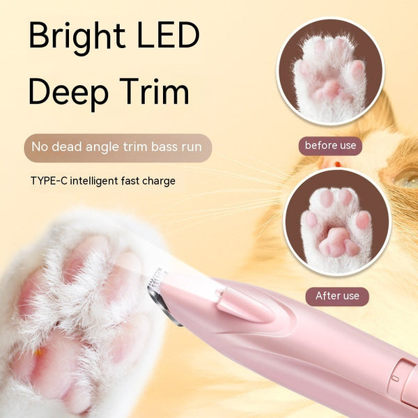 HKM-9127613 Pet Hair Clipper for Dogs and Cats - YYT-503 Rechargeable Trimmer in Cherry Blossom Pink, Mint Green, and Sky Blue