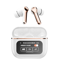 HKM-912851 YX30 ANC TWS Wireless Earphones with Touch Controls and LED Display for Sports and Music