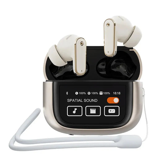 HKM-912851 YX30 ANC TWS Wireless Earphones with Touch Controls and LED Display for Sports and Music