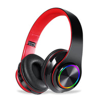 HKM-912915 Foldable Illuminated Bluetooth Earphones with Soft Protein Cushions and Integrated Microphone for Hands-Free Calling