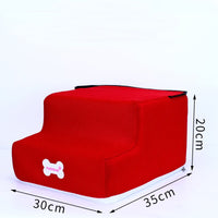HKM-9130173 Pet Climbing Ladder with Detachable Steps for High Beds and Sofas - Soft Mesh and High-Density Sponge Design