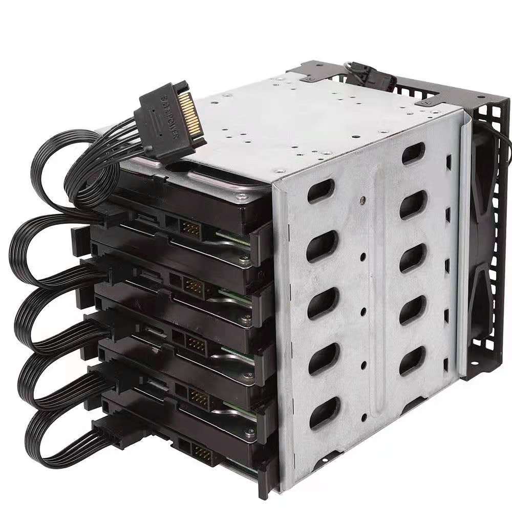 HKM-913043 SATA Power Supply Expansion Cable, 5-Wire Connector for Hard Drives and Optical Drives, Custom Length Options Available
