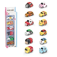 HKM-913107 Cute 1/64 Scale Pull Back Metal Model Car - Alloy Truck Toy for Kids Ages 3 and Up