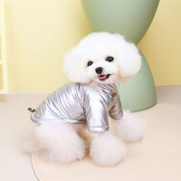 HKM-9131453 Waterproof Autumn and Winter Dog Jacket - Cotton-Padded Coat in Pink, Silver, Black, Red (Sizes S-XXL)