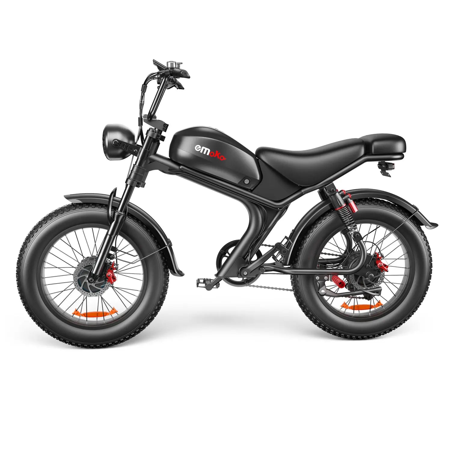 HKM-913171 20 Inch Dual Motor Electric Fat Tire Bike - All Terrain E-bike with Hydraulic Brakes and 7-Speed Gears