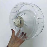 HKM-9133245 Transparent Plastic Running Wheel for Small Pets - 16cm, 20cm, 24cm, 27cm Sizes Available