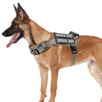 HKM-9133757 Adjustable Reflective Tactical Service Dog Harness with Handle ¨C No-Pull Vest in Camouflage Patterns