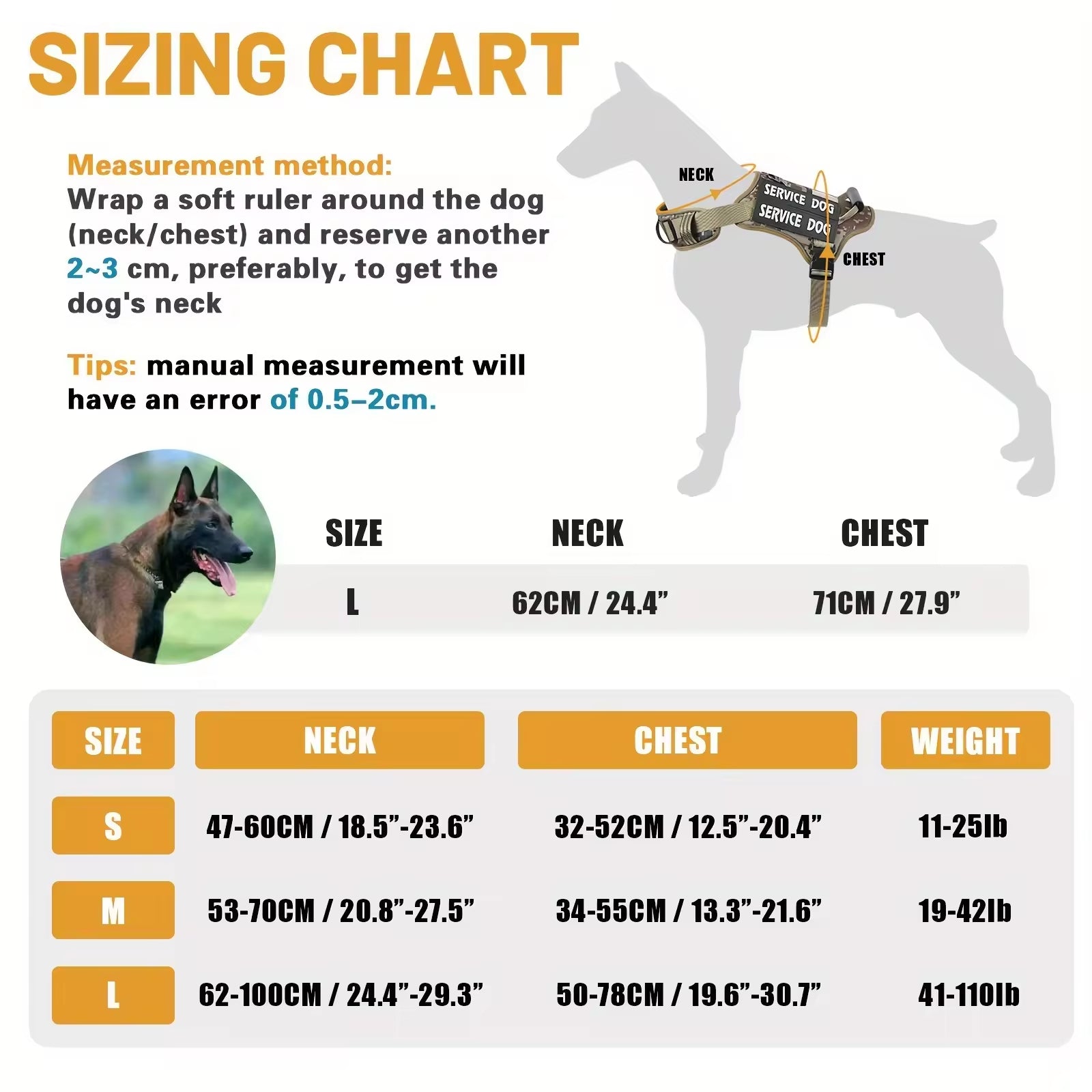 HKM-9133757 Adjustable Reflective Tactical Service Dog Harness with Handle ¨C No-Pull Vest in Camouflage Patterns