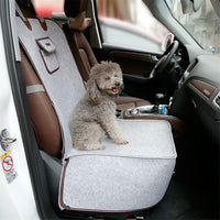 HKM-9134013 Dual-purpose Pet Car Mat for Front Seat with Adjustable Strap and Storage Pockets
