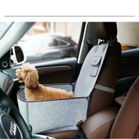 HKM-9134013 Dual-purpose Pet Car Mat for Front Seat with Adjustable Strap and Storage Pockets