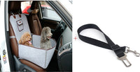 HKM-9134013 Dual-purpose Pet Car Mat for Front Seat with Adjustable Strap and Storage Pockets