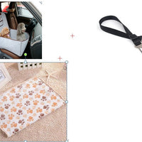 HKM-9134013 Dual-purpose Pet Car Mat for Front Seat with Adjustable Strap and Storage Pockets