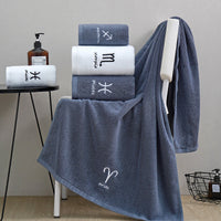 HKM-913427 Cotton Constellation Bath and Beach Towels in Multiple Zodiac Color Options