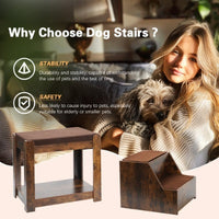 HKM-9135421 Multi-Level Pet Bunk Bed with Removable Steps, Cushion, Scratch Pad - Ideal for Dogs and Cats