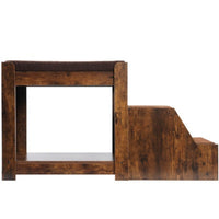 HKM-9135421 Multi-Level Pet Bunk Bed with Removable Steps, Cushion, Scratch Pad - Ideal for Dogs and Cats