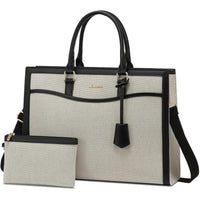 HKM-913555 Designer Waterproof Leather Laptop Tote Bag for Women, Large Capacity Business Briefcase Handbag