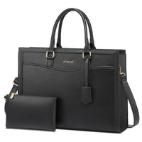 HKM-913555 Designer Waterproof Leather Laptop Tote Bag for Women, Large Capacity Business Briefcase Handbag