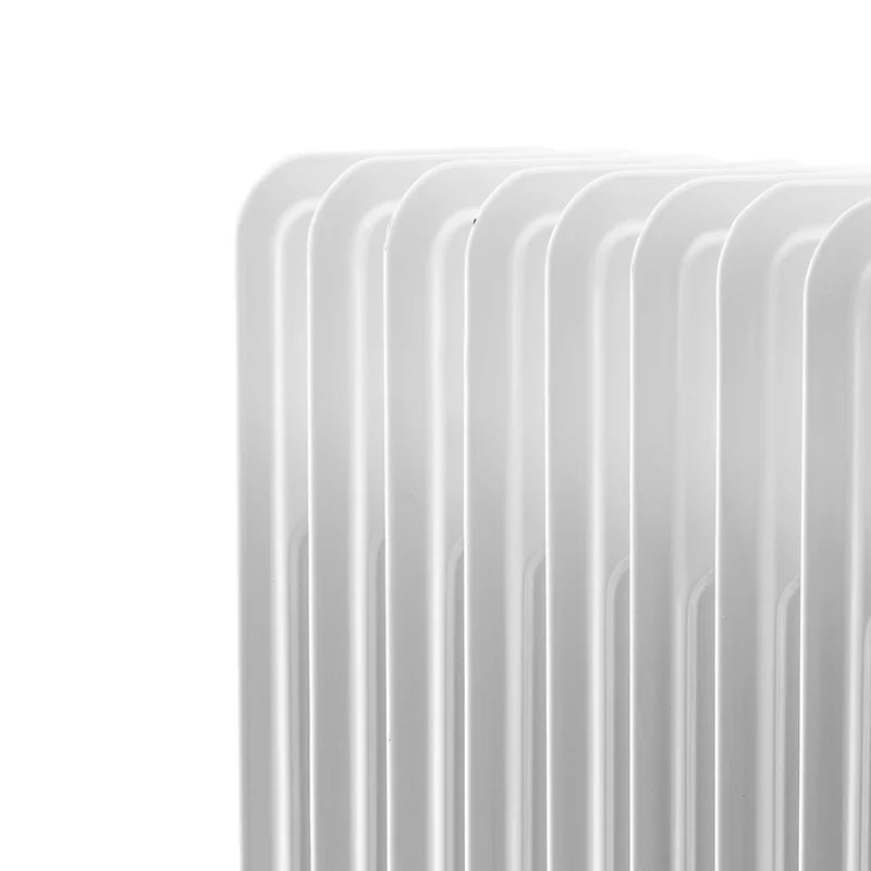 HKM-913619 1500W-2500W Electric Oil Filled Radiator Heater with Glass Panel, Overheat and Tip-Over Protection, Adjustable Thermostat