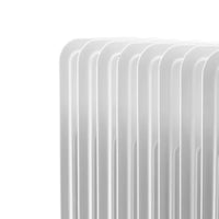 HKM-913619 1500W-2500W Electric Oil Filled Radiator Heater with Glass Panel, Overheat and Tip-Over Protection, Adjustable Thermostat