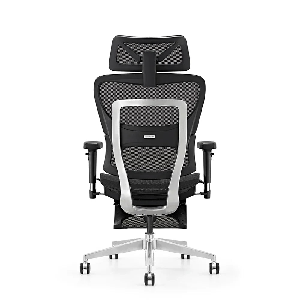 HKM-913619 Ergonomic Black Mesh Tilting Reclining Swivel Desk Chair for Office Use