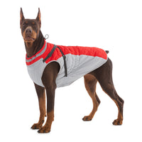 HKM-9136317 Waterproof Fleece-Lined Zip-Up Jacket for Dogs ¨C Sizes S to 5XL in Blue, Pink, Purple, and Red