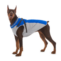 HKM-9136317 Waterproof Fleece-Lined Zip-Up Jacket for Dogs ¨C Sizes S to 5XL in Blue, Pink, Purple, and Red