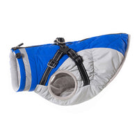 HKM-9136317 Waterproof Fleece-Lined Zip-Up Jacket for Dogs ¨C Sizes S to 5XL in Blue, Pink, Purple, and Red