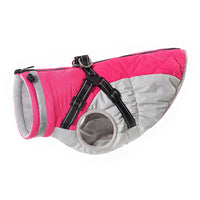 HKM-9136317 Waterproof Fleece-Lined Zip-Up Jacket for Dogs ¨C Sizes S to 5XL in Blue, Pink, Purple, and Red