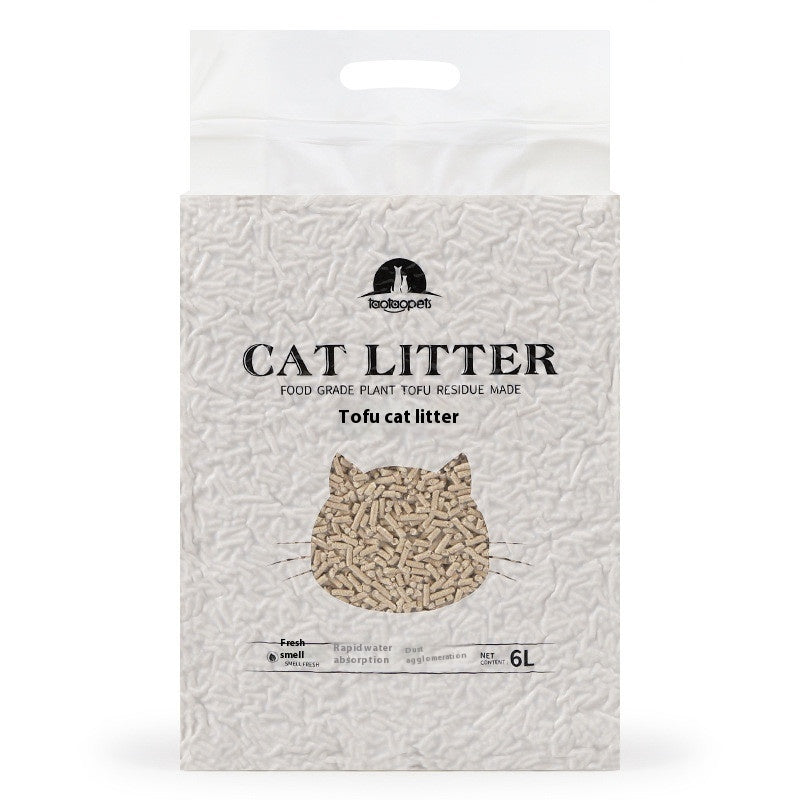 HKM-9137597 Biodegradable Tofu Cat Litter in Green Tea Flavor, 6L (Approx. 2.3kg)