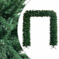 HKM-913811 Realistic Green PVC Christmas Garland with Steel Stands - 240 cm Long