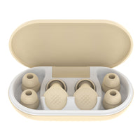 HKM-913875 Flexible Comfort Earplugs for Sleep - Noise Reduction in Milky White, Black, Lavender, and Pink