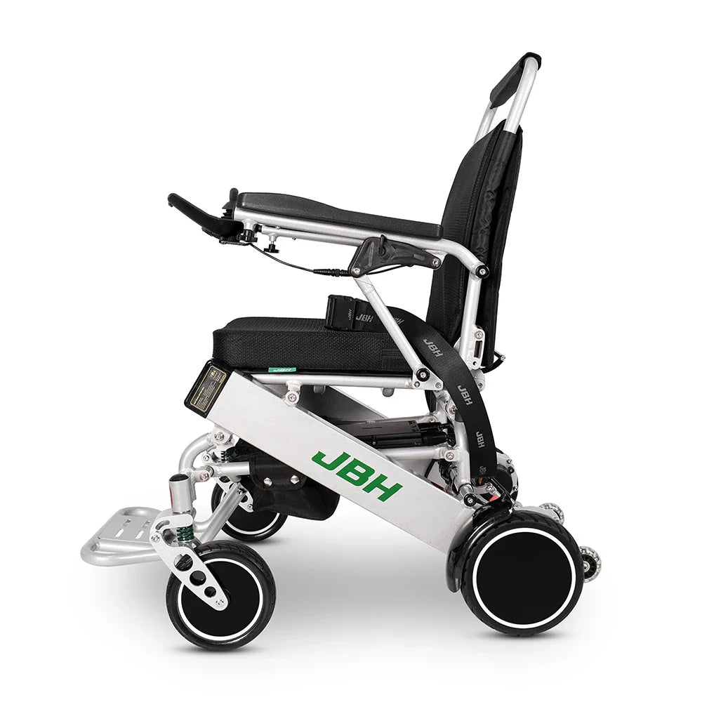 HKM-913875 Foldable Electric Wheelchair for Stairs with 20 km Range and 120 kg Capacity