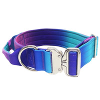 HKM-9140157 Widened Gradient Pet Collar and Leash Set ¨C Soft Nylon Design for Comfort and Safety