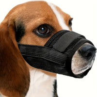 HKM-9140797 Durable Black Dog Muzzle for Anti-Biting, Anti-Barking, and Controlled Drinking