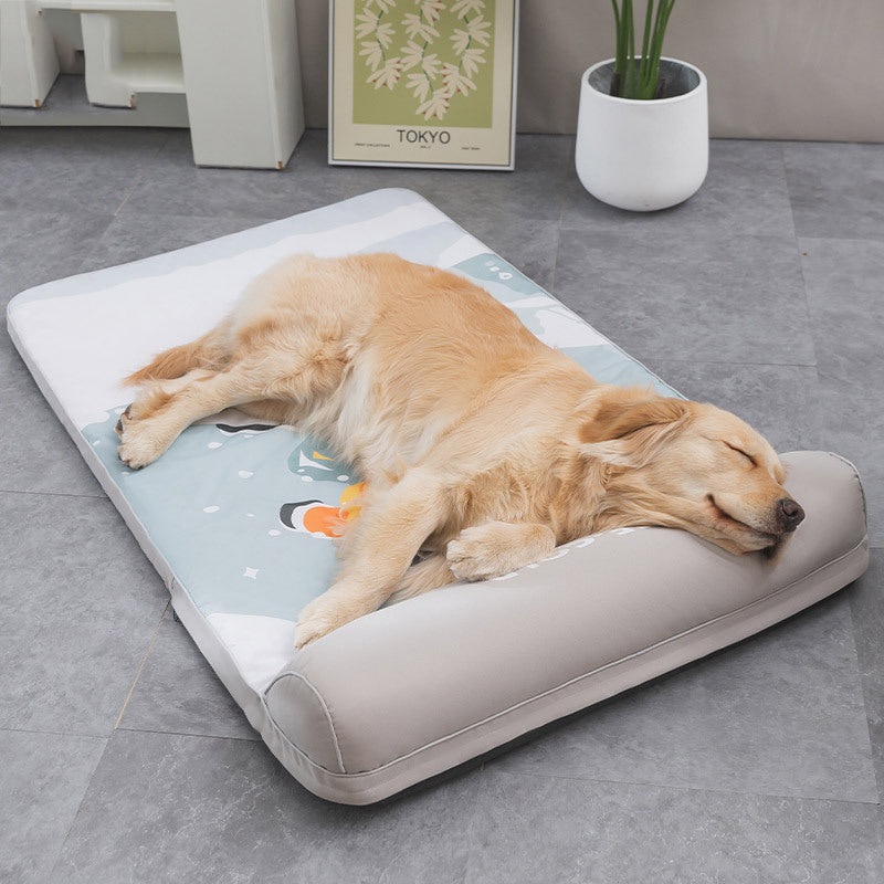HKM-9141565 Fashionable Oxford Cloth Dog Cushion with Non-Slip Base and Enhanced Comfort