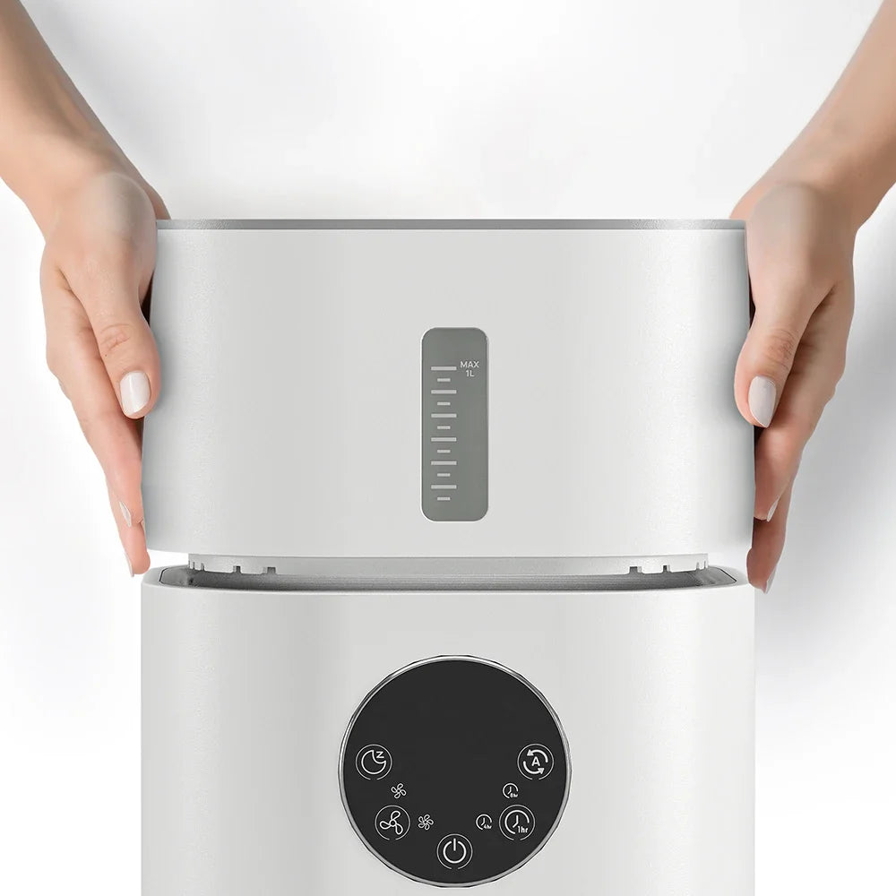 HKM-914195 H13 True HEPA Air Purifier with Humidifier for Allergies and Pet Hair in Home Environments