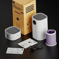 HKM-914195 H13 True HEPA Air Purifier with Humidifier for Allergies and Pet Hair in Home Environments